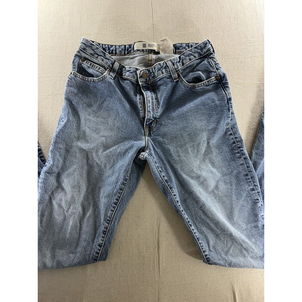 GAP Women's Bootcut Stretch Jeans Size 8 Long Medium Wash Blue Denim Y2K